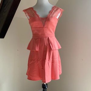 NWT BCBG CORAL PINK DRESS
